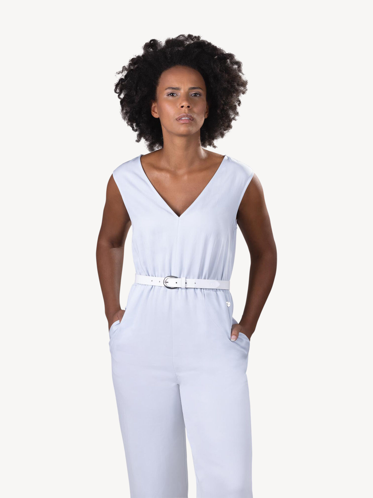 Ceinture en cuir - blanc