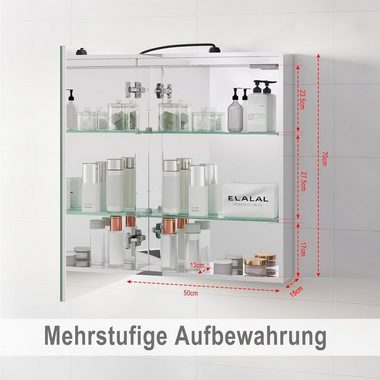 EUGAD Spiegelschrank (1-St) mit Beleuchtung, verstellbare Lichtfarbe