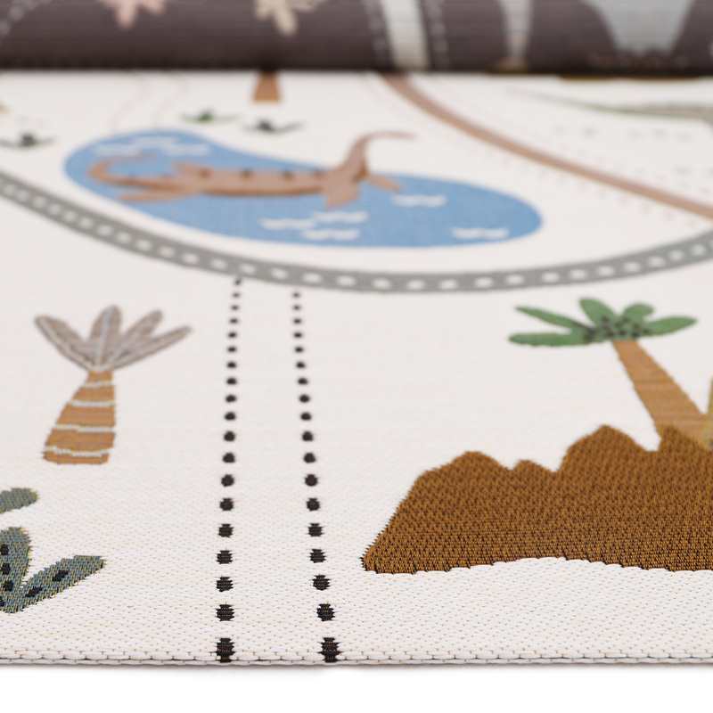 Tapis de jeu indoor & outdoor 123x180cm LITTLE JURASIC