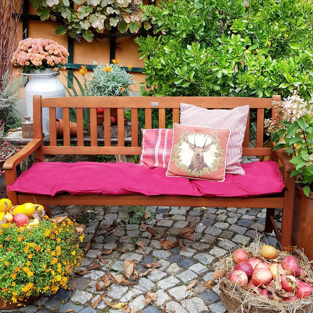 Deuba Gartenbank Maxima, Wetterfest Eukalyptus Holz FSC® 152x55x90cm 395kg Belastbarkeit