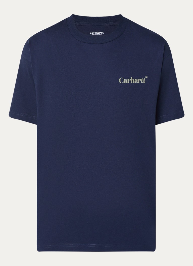 Carhartt WIP Fold -t-paita luomupuuvillaa, jossa logo ja painatus takana