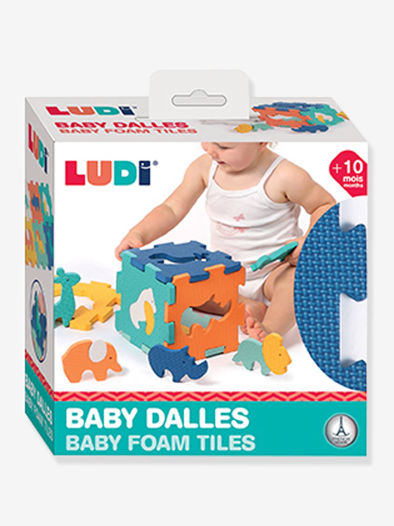 Baby Dalles Animaux LUDI multicolore