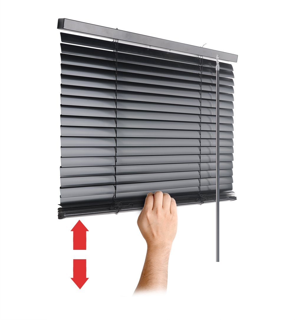 Jalousie Cordless-Schnurlos Aluminium Venetian Blind Alu Jalousie Rollo, euroharry