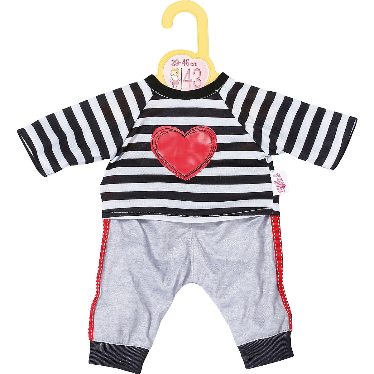 Dolly Moda Gestreifter Jogginganzug 43 cm