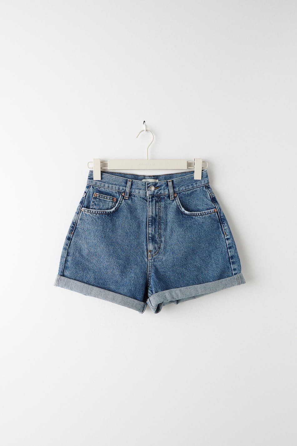 High waist denim shorts