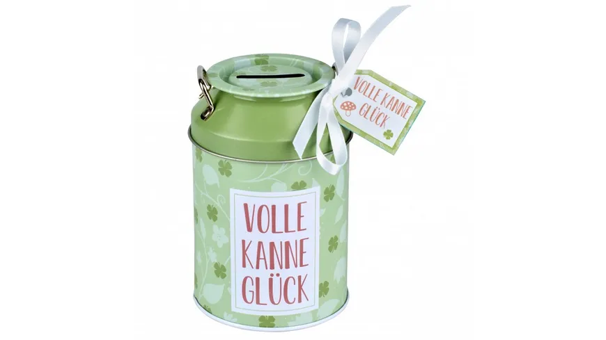 HERGO Spardose Glückskännchen Volle Kanne Glück