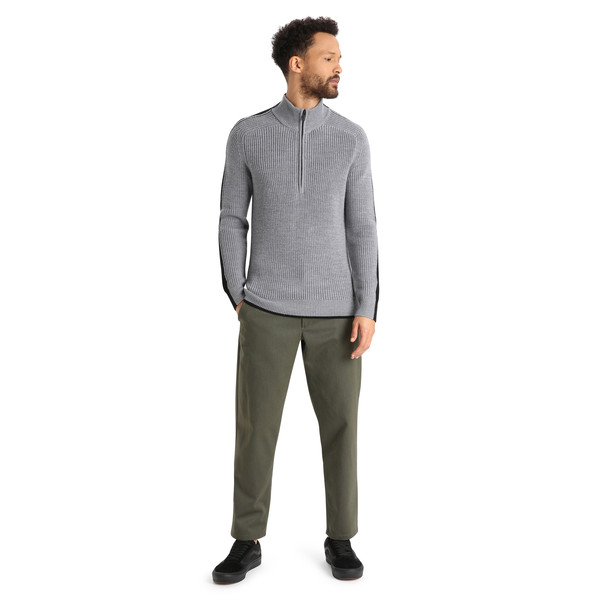 LODGE LS HALF ZIP SWEATER Herren - Wollpullover