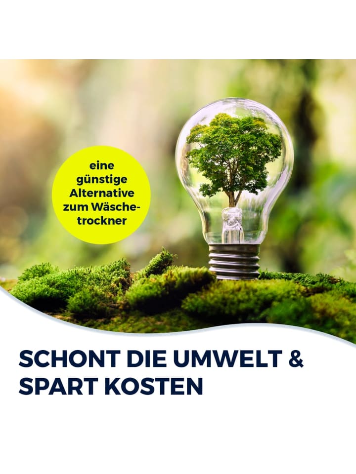 EASYmaxx Wäscheständer elektrisch 17W weiß/türkis günstig kaufen onesize