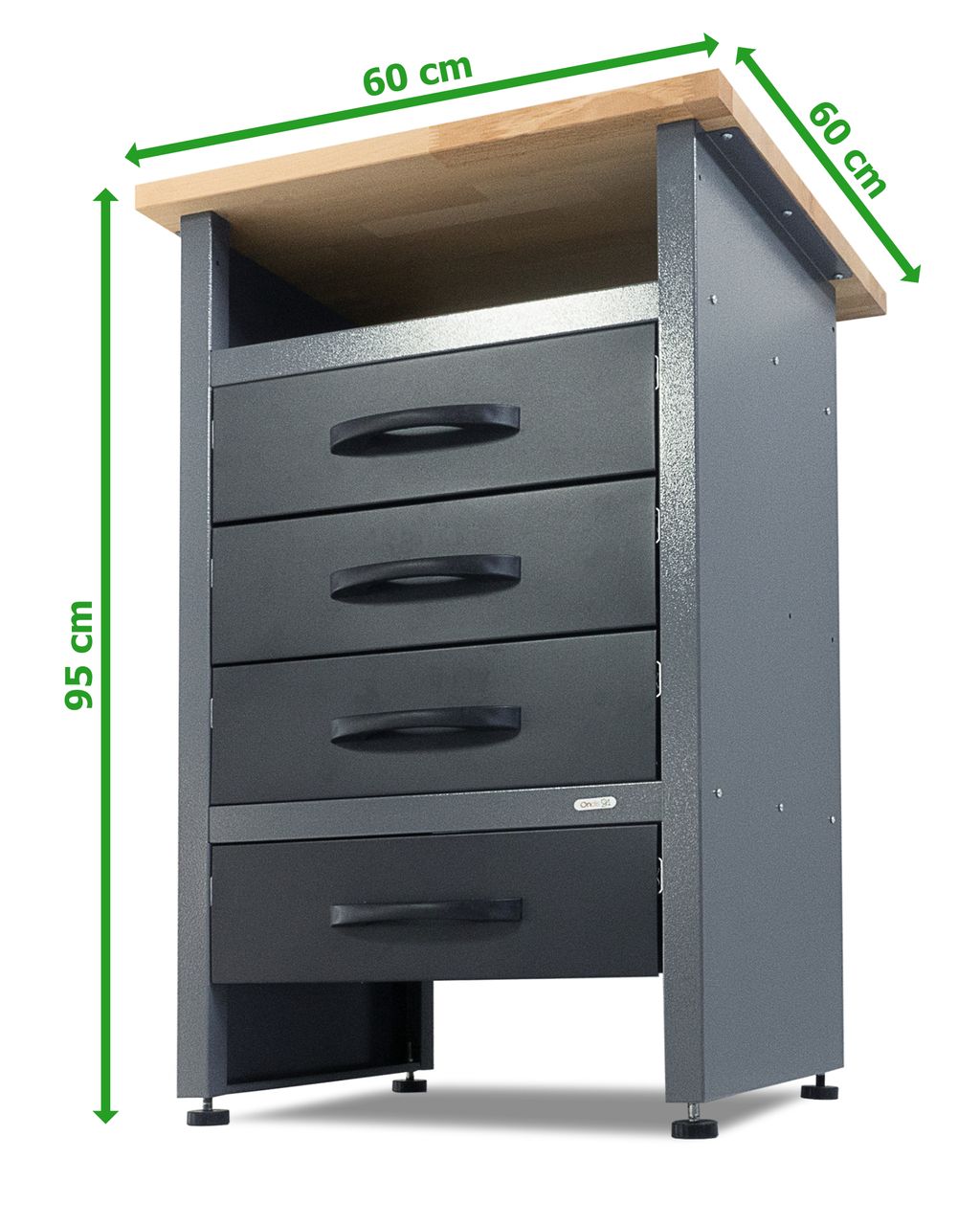 Ondis24 Kraft Werkzeuge Werkbank Werktisch Bernd Plus 95cm schwarz