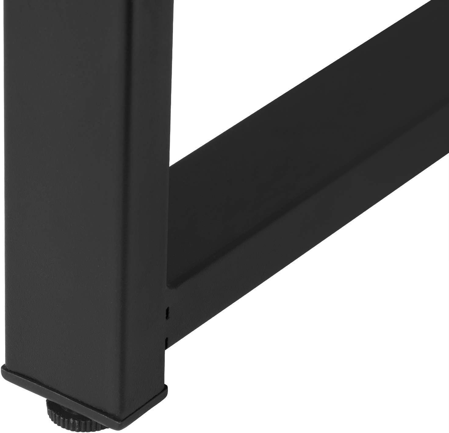 Woltu Bartisch, Stehtisch mit 3 Ablagefläche Metallgestell, MDF, 120x40x105cm