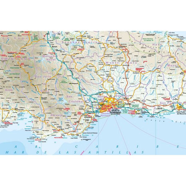 Reise Know-How Landkarte Dominikanische Republik, Haiti 1 : 450.000 - Straßenkarte