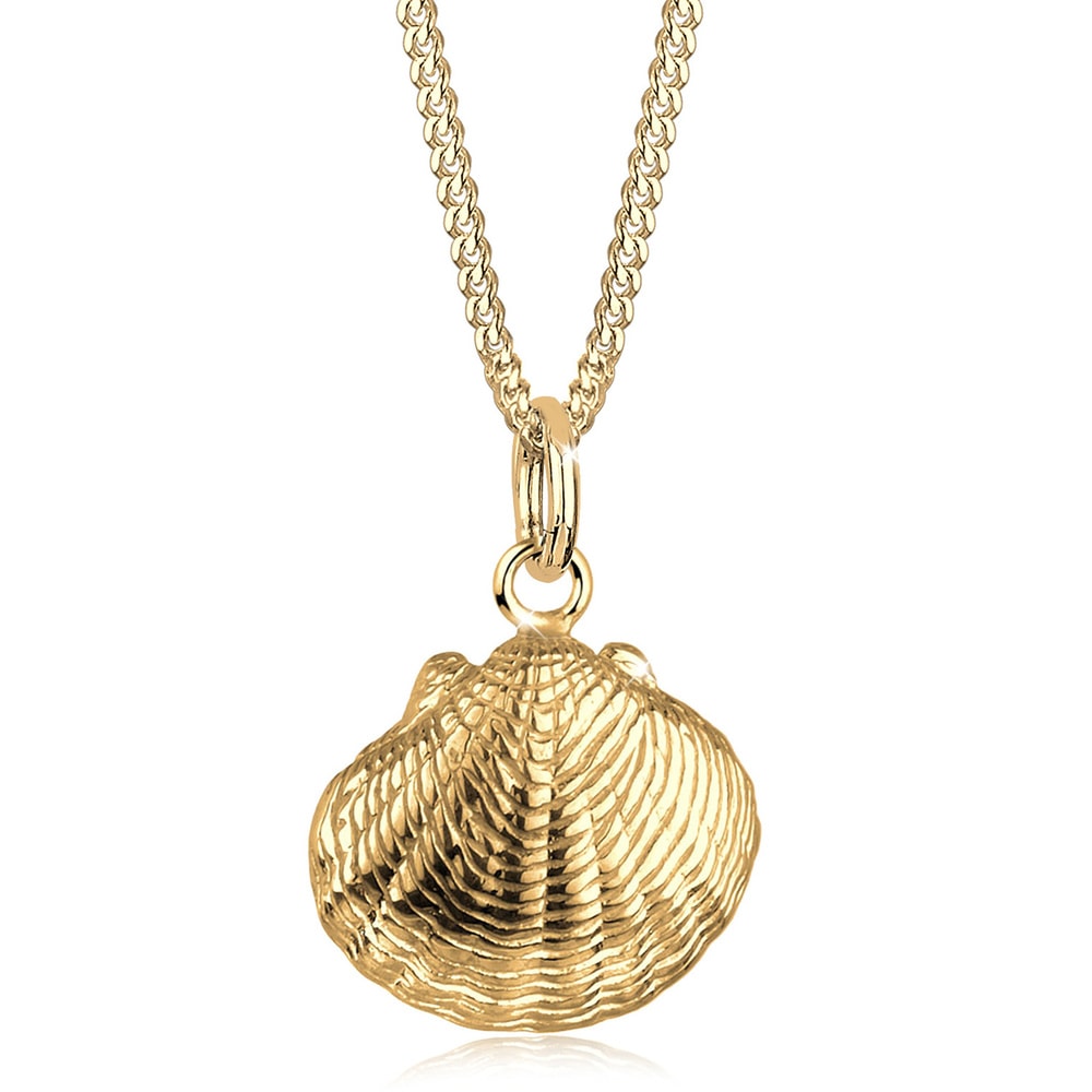 Elli Elli Collier Femme Pendentif en Coquillage Tendance en Argent Sterling 925 Bijoux