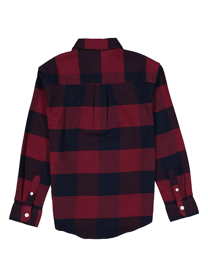 Tommy Hilfiger Hemd in Rot/ Schwarz günstig kaufen