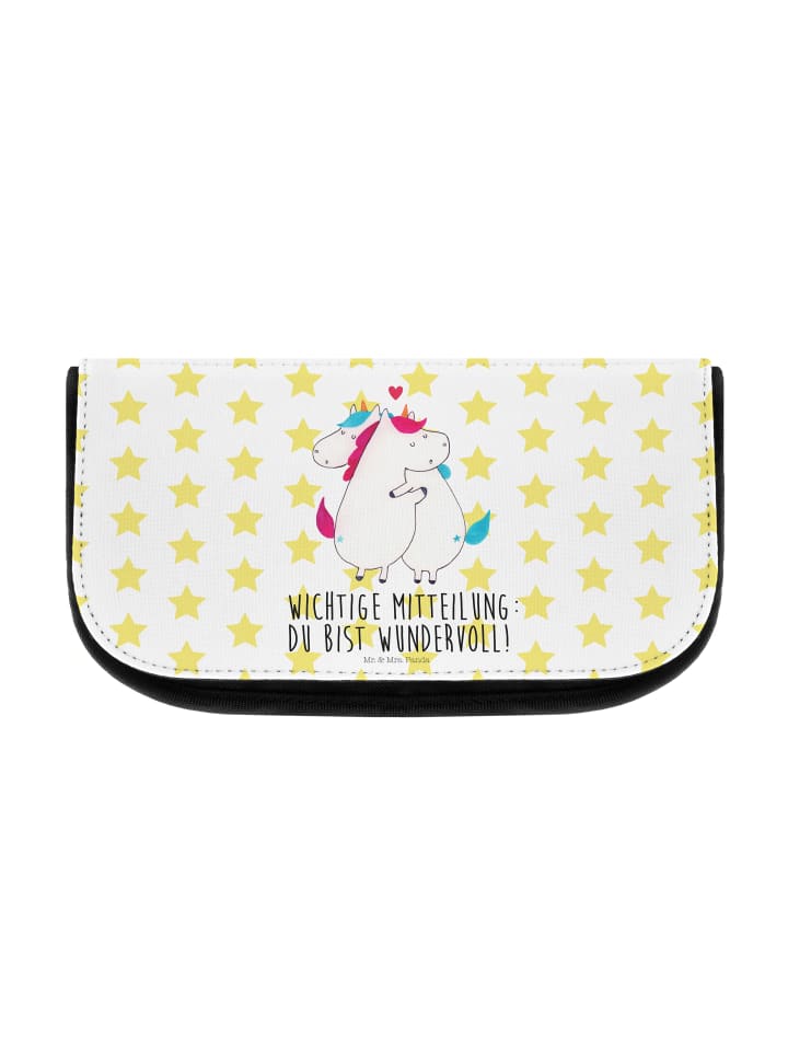 Mr. & Mrs. Panda Kosmetiktasche Einhorn Mitteilung mit Spruch in Weiß günstig kaufen onesize