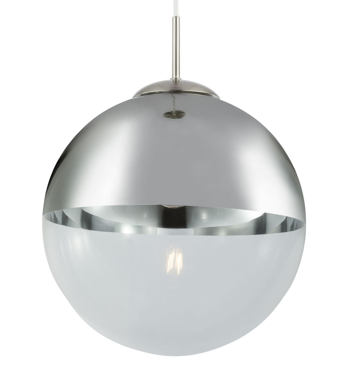 Globo Lighting - VARUS - Hängeleuchte Metall Nickel matt, 1x E27