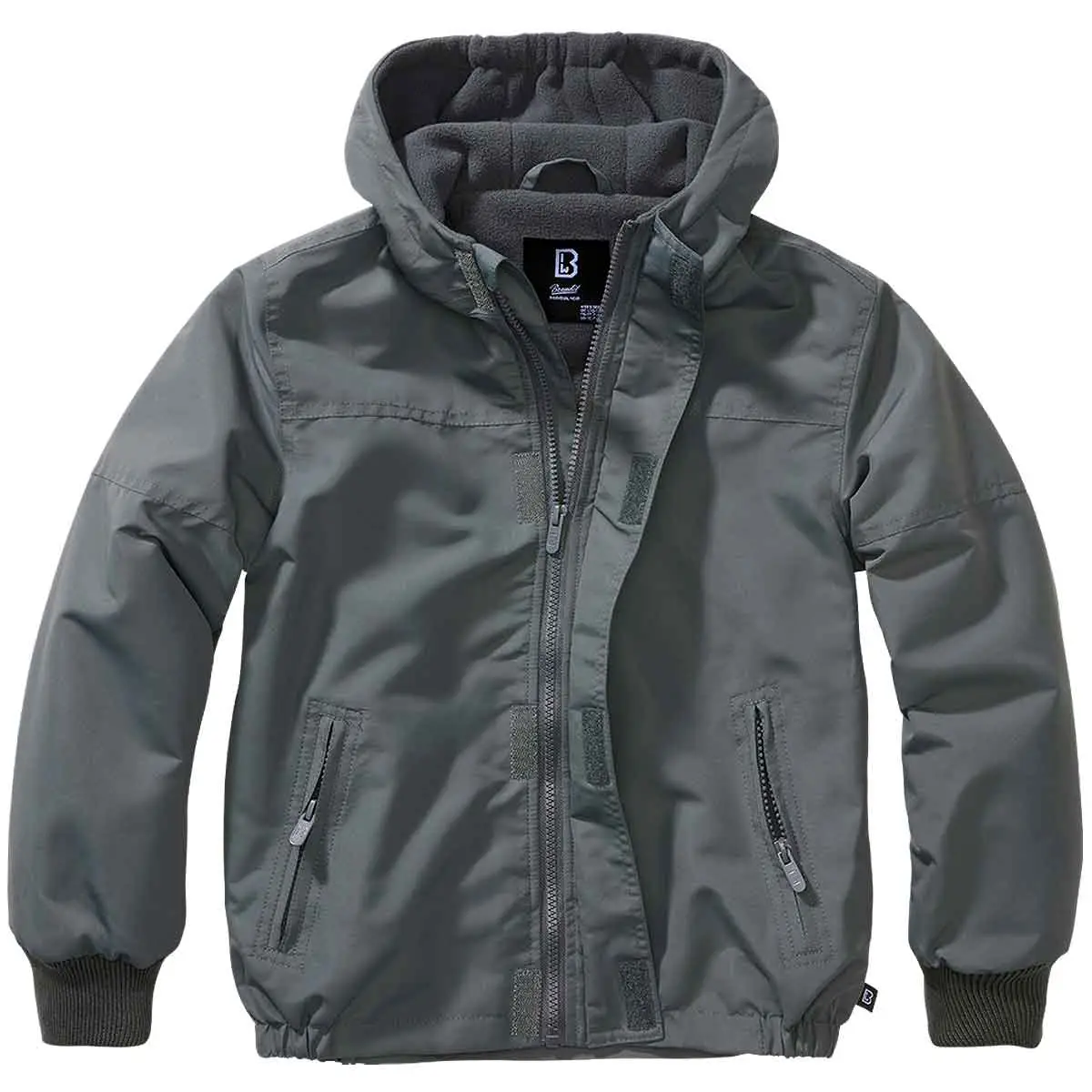 Kinder Windbreaker Frontzip anthrazit