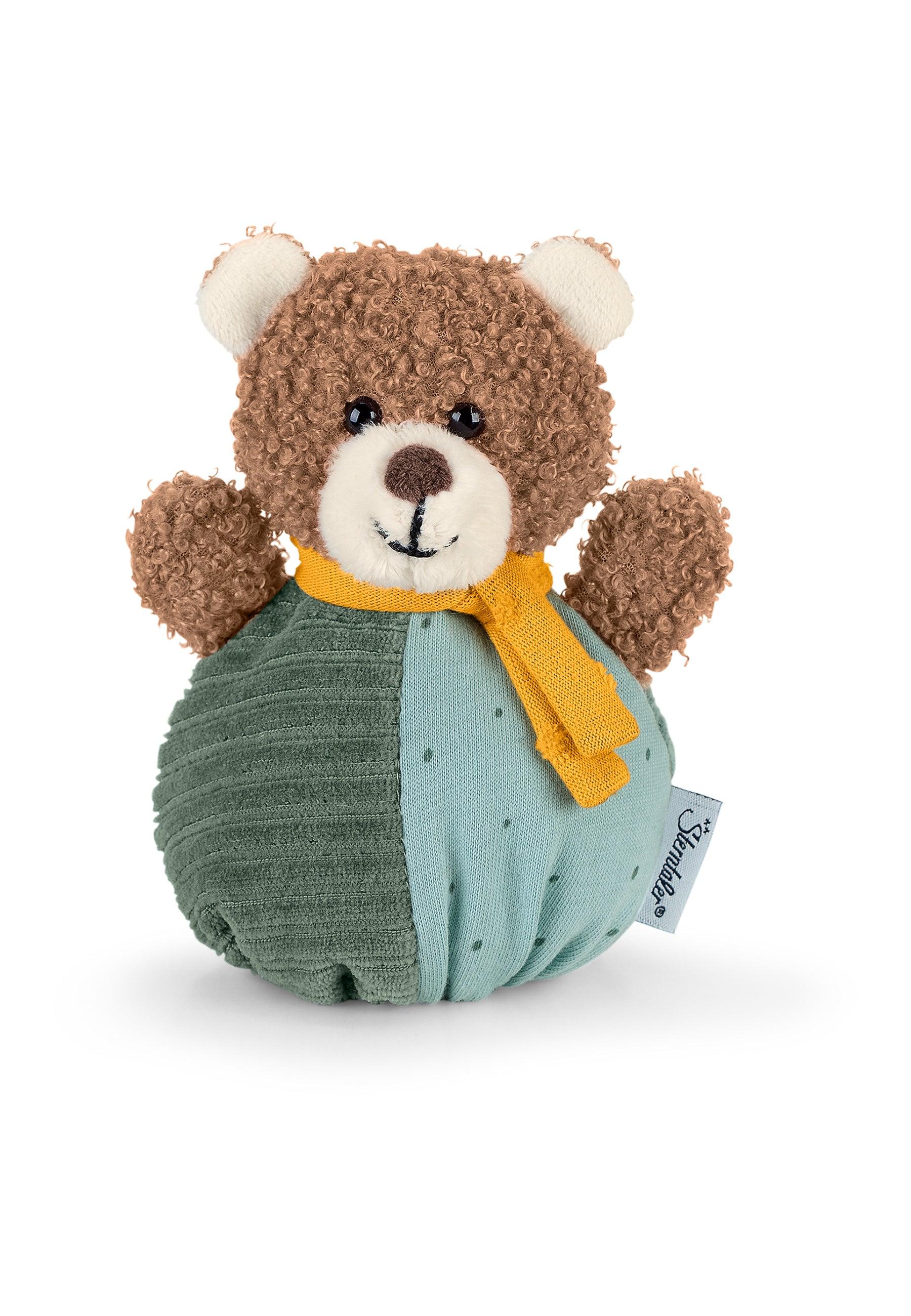 Knuddelsäckchen Bär Ben in Grün und Türkis, 13 cm
