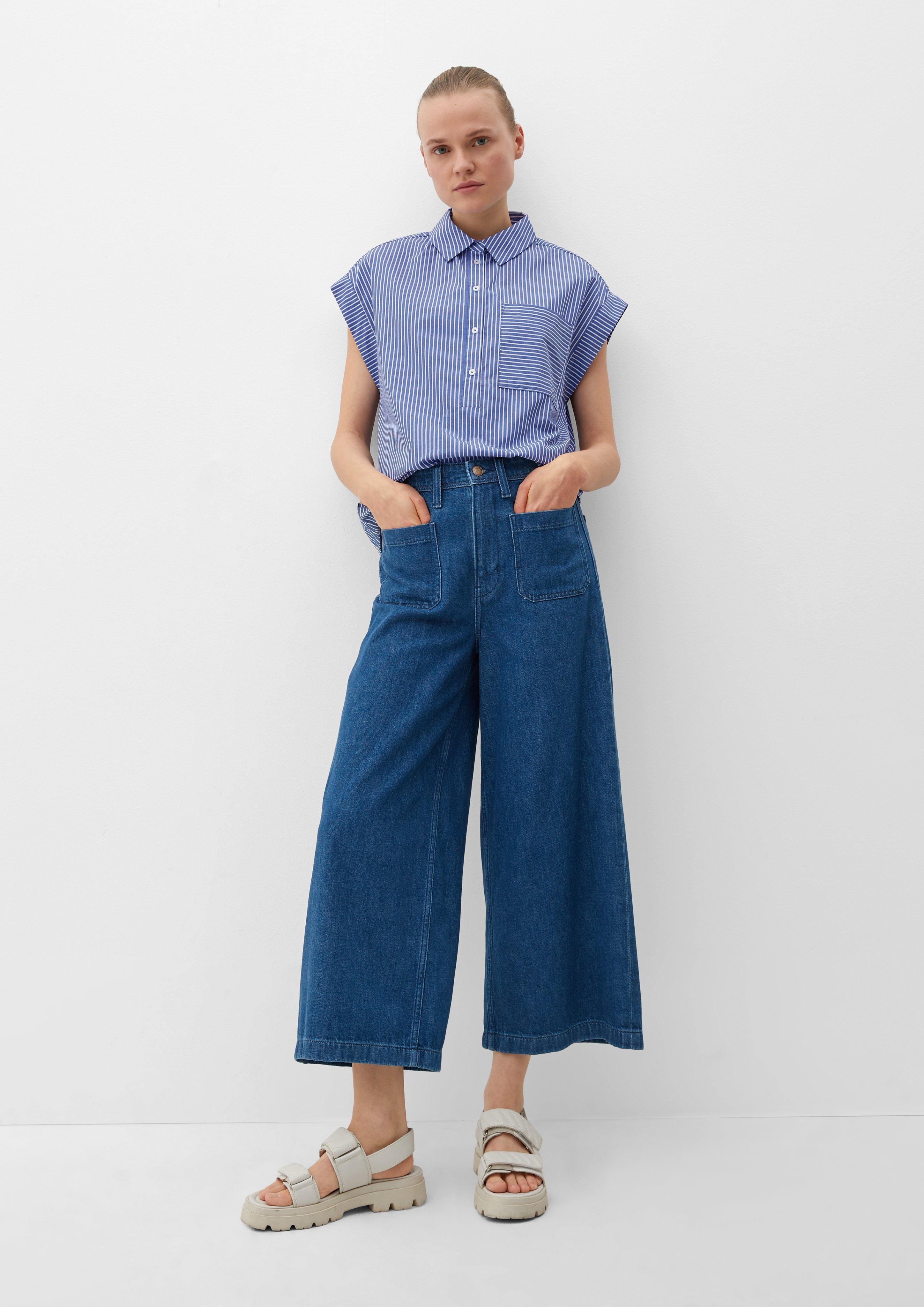Baumwollbluse mit Streifen  2128387-50G5