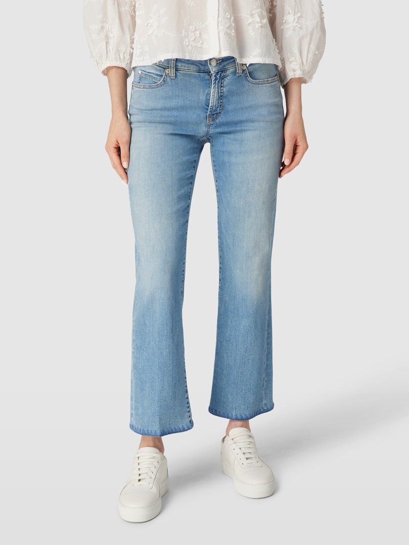 Jeans in verkürzter Passform Modell 'PARIS' in hellblau
