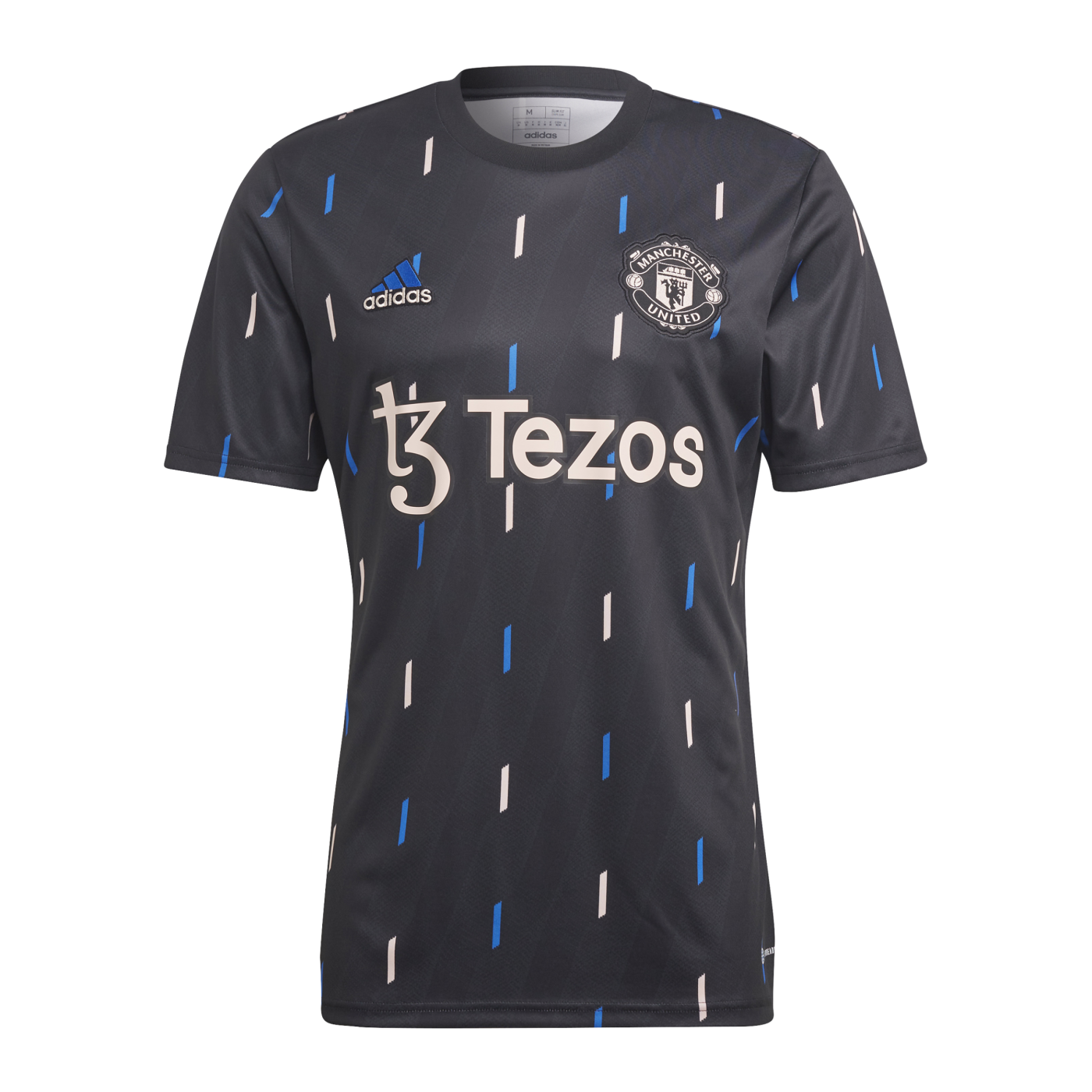 adidas Manchester United Prematch Shirt 2022/2023 Schwarz Blau