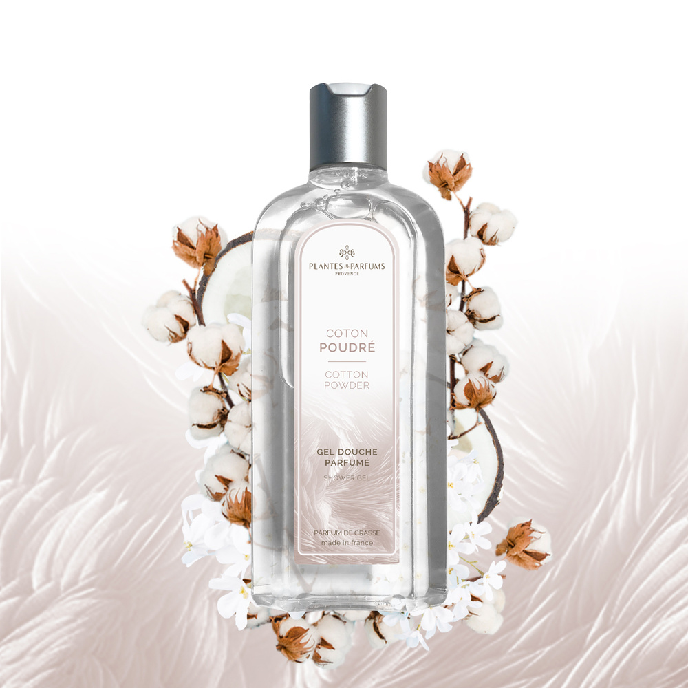 Plantes et Parfums Coton Poudré Gel Douche Parfumé