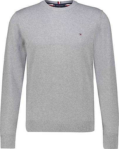TOMMY HILFIGER Herren Strickpullover Rundhals Baumwolle/Kaschmir Regular Fit