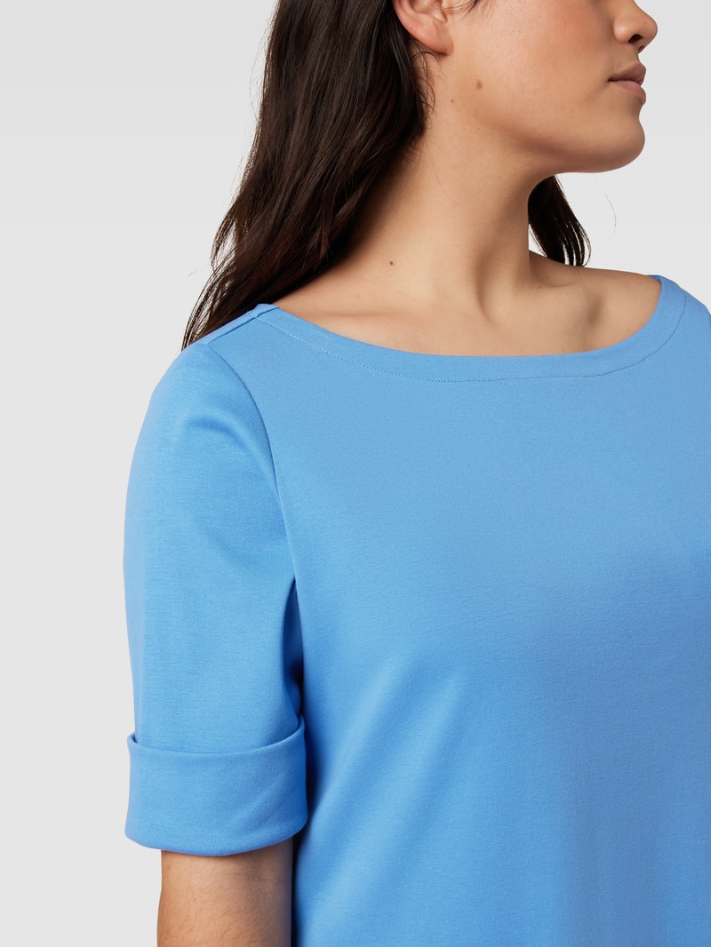 PLUS SIZE Sweatkleid mit Rundhalsausschnitt Modell 'MUNZIE' in royalblau