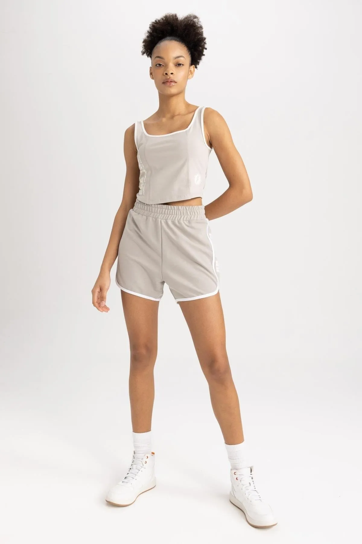 DeFacto  Passform Crop Top Athlete Cotton Athlete A1844ax23sm