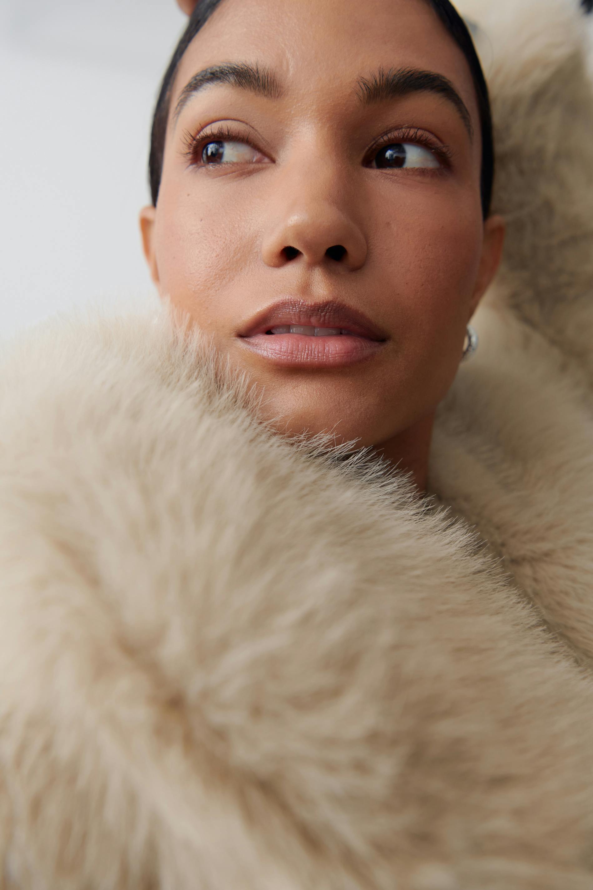 Faux fur coat