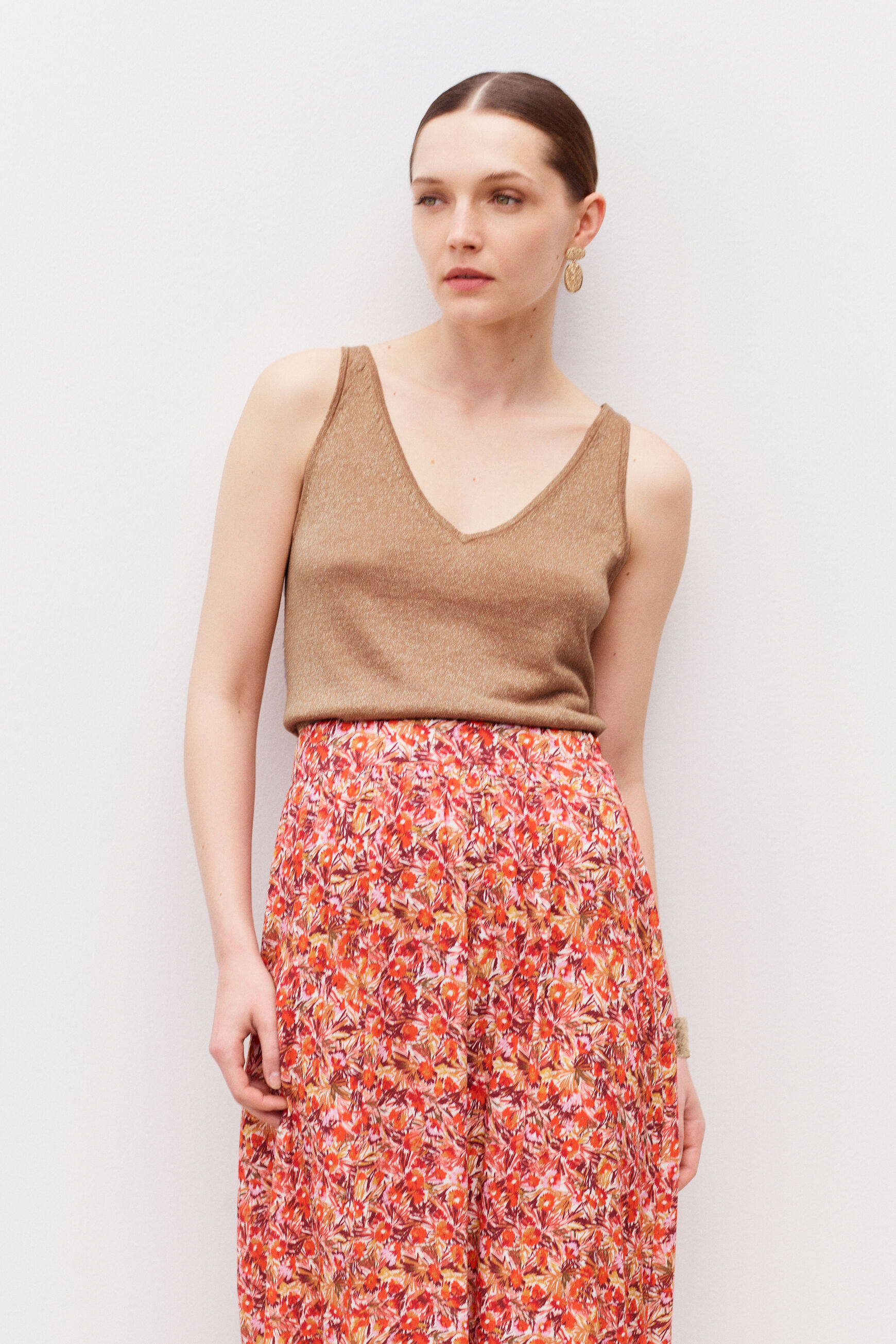 top nolwenn camel femme