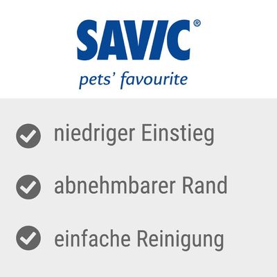 Savic Katzentoilette Iriz mit Rand - 50 cm