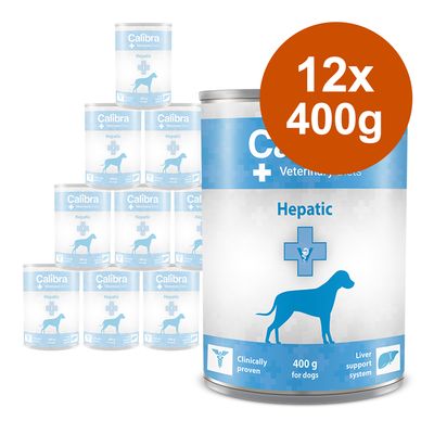 Sparpaket Calibra Veterinary Diet Dog Hepatic 12 x 400 g