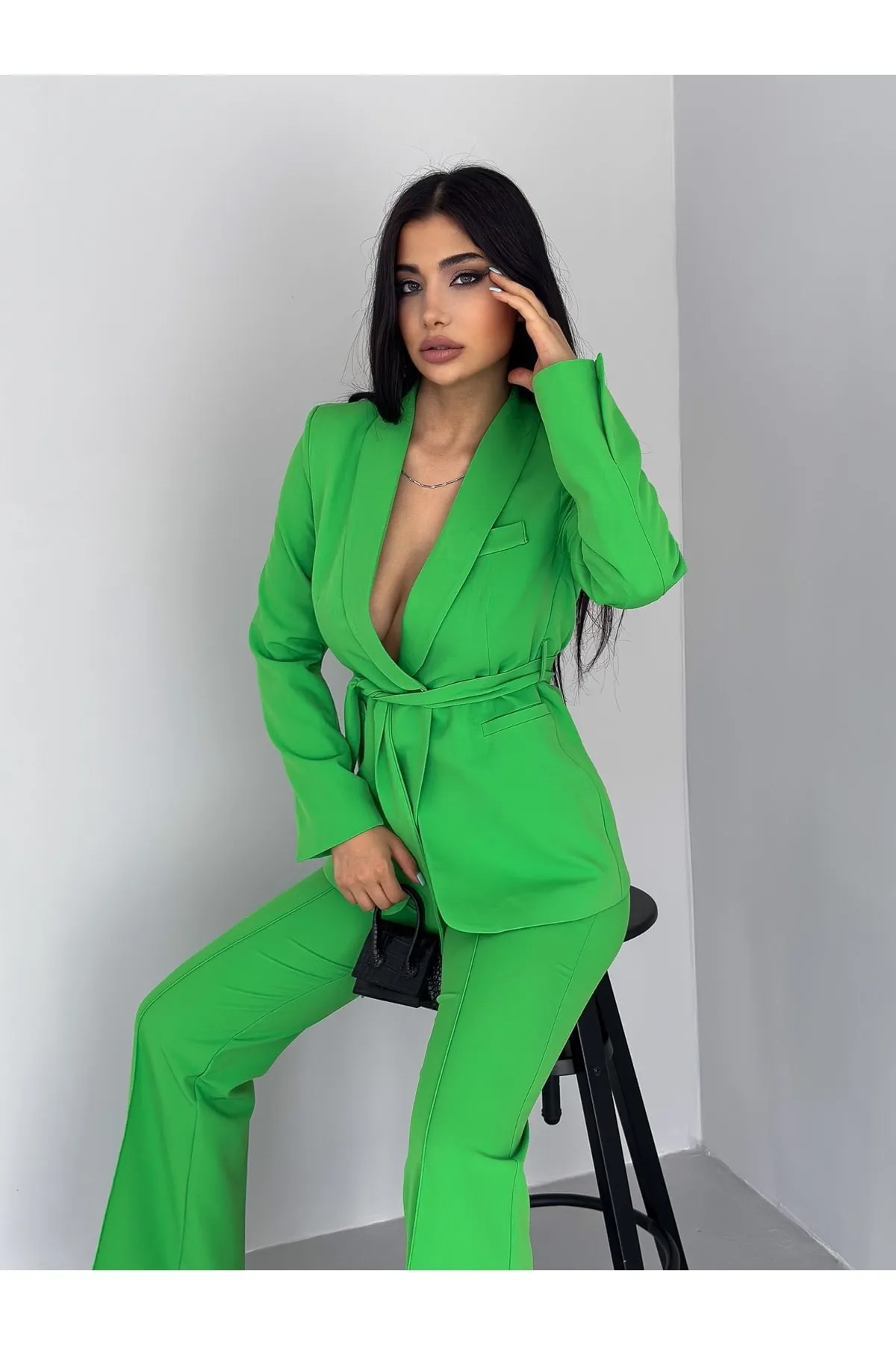 ZF BUTİK  Set aus Jacke und Hose mit Gürtel