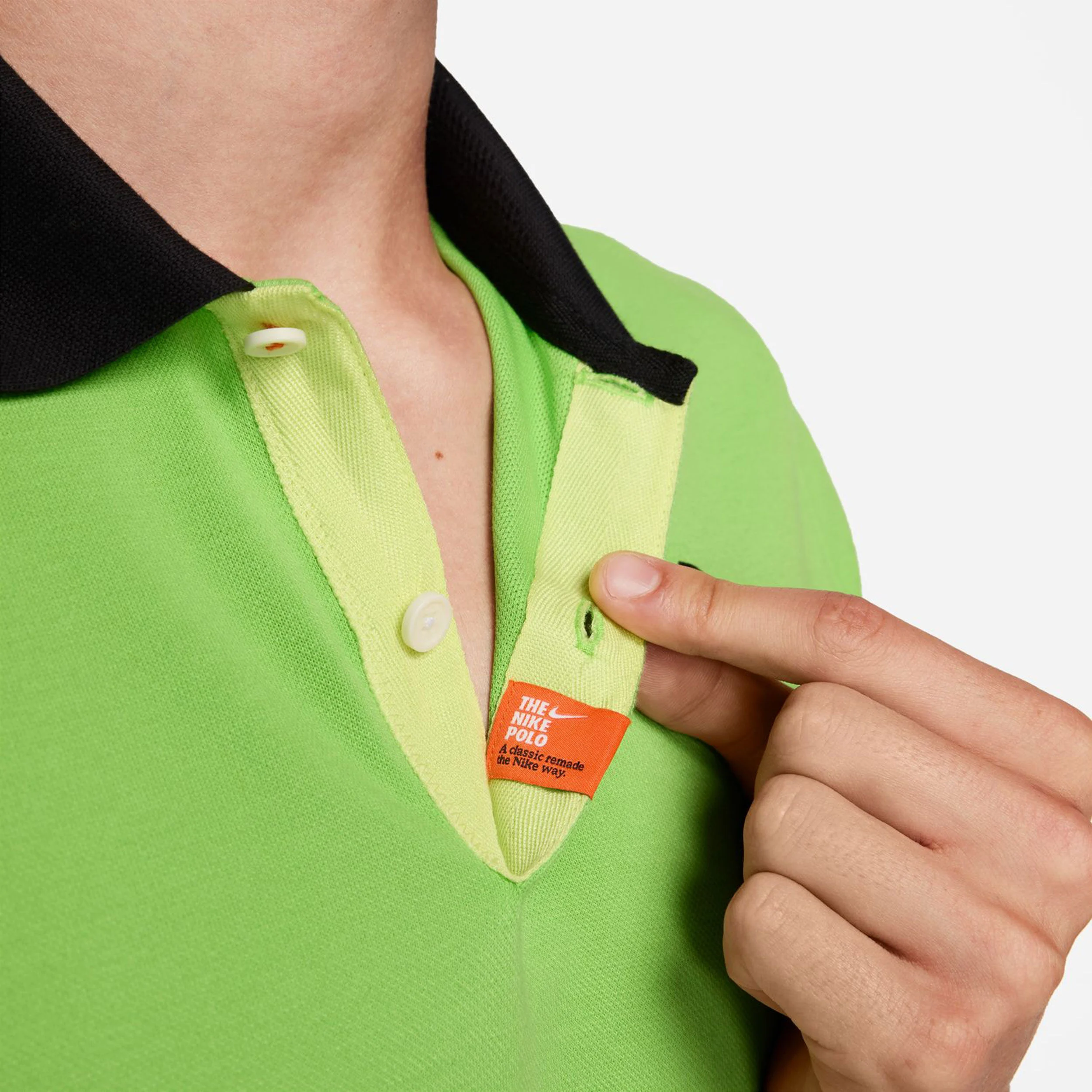 Dri-Fit RAFA Slim Polo Herren - Neongrün, Schwarz