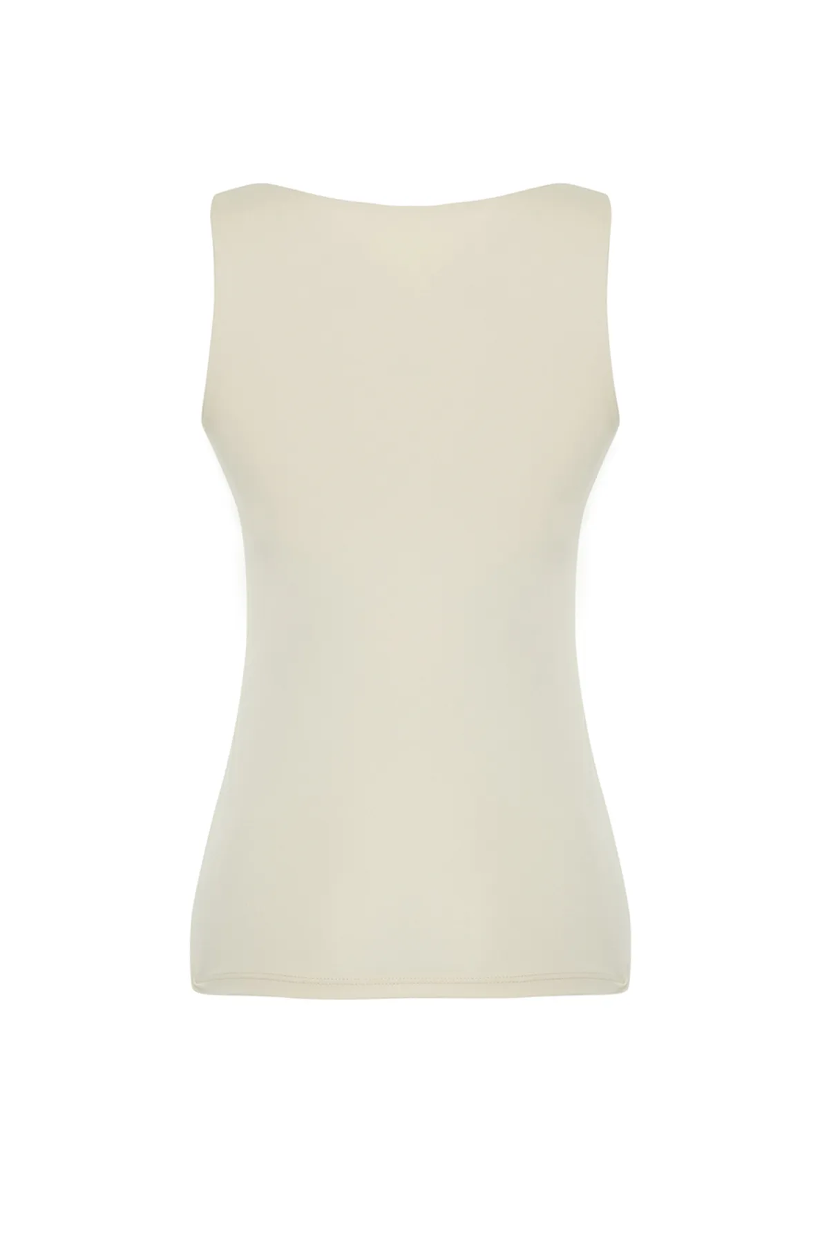 Trendyol Collection  Stone Gathering 2-Lagen-Sport-BH mit Polster innen, eckiger Kragen, gestricktes Sporttop/Bluse THMSS24BZ00002