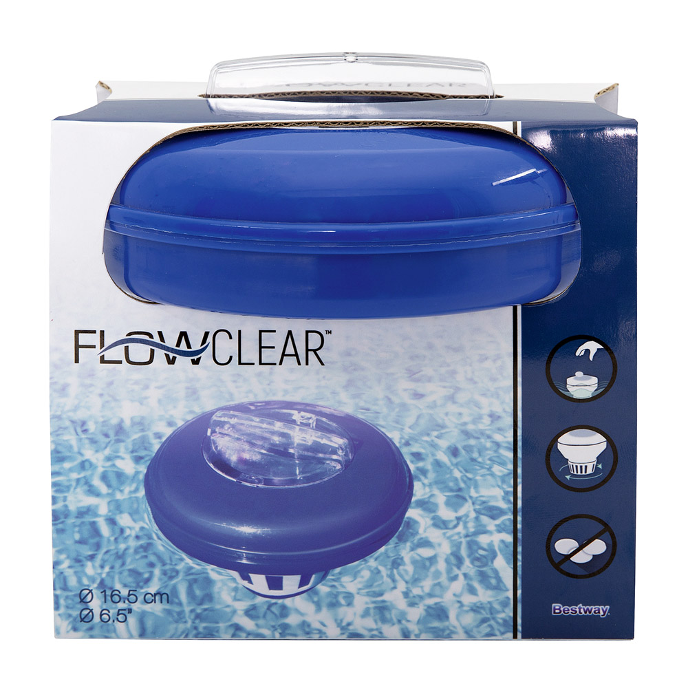 Casaria Deuba® Chlordosierer Blau/Weiß Ø16,5cm