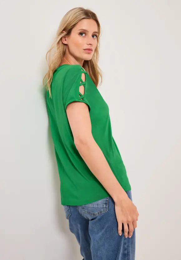 CECIL T-Shirt mit Schulterdetail