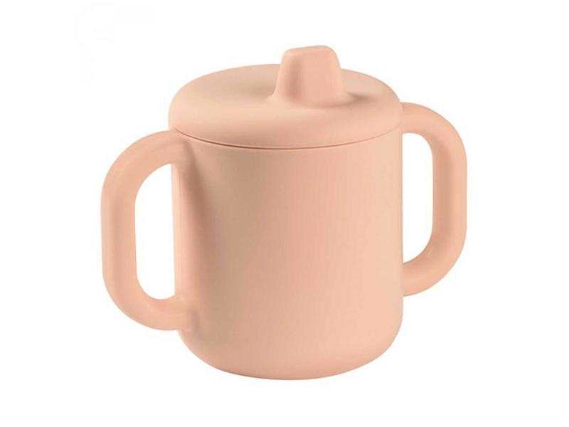 Tasse d'apprentissage silicone rose