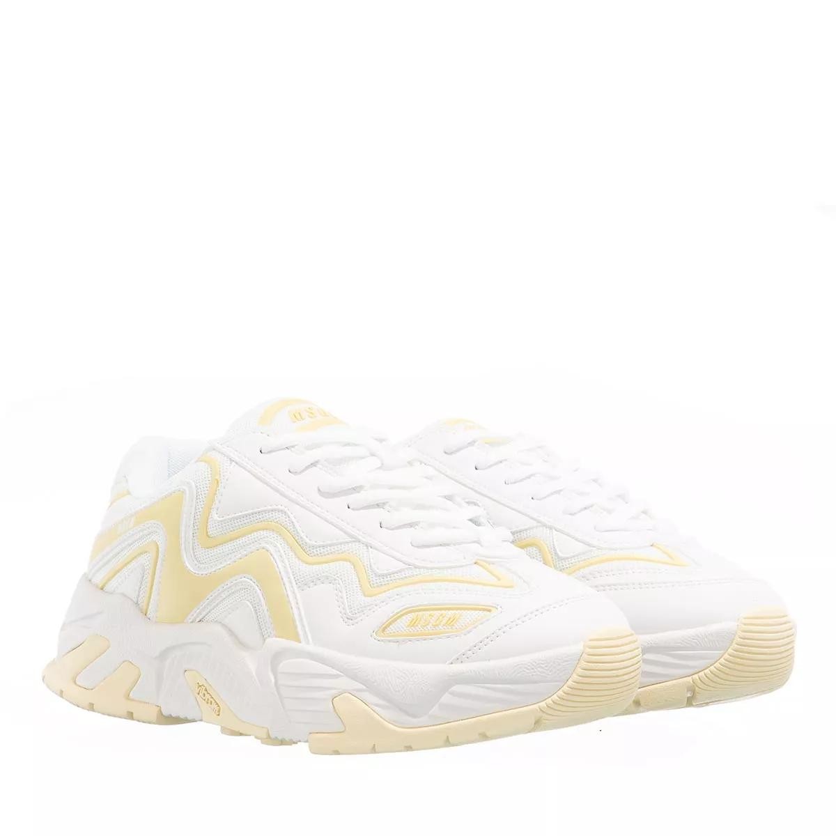 MSGM Freizeit Schnürer weiss Low-Top Sneaker