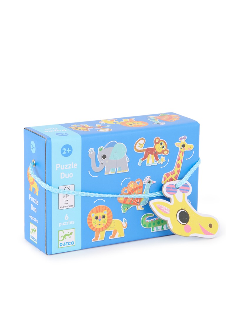 Puzzle Djeco Animals Duo cu 12 piese