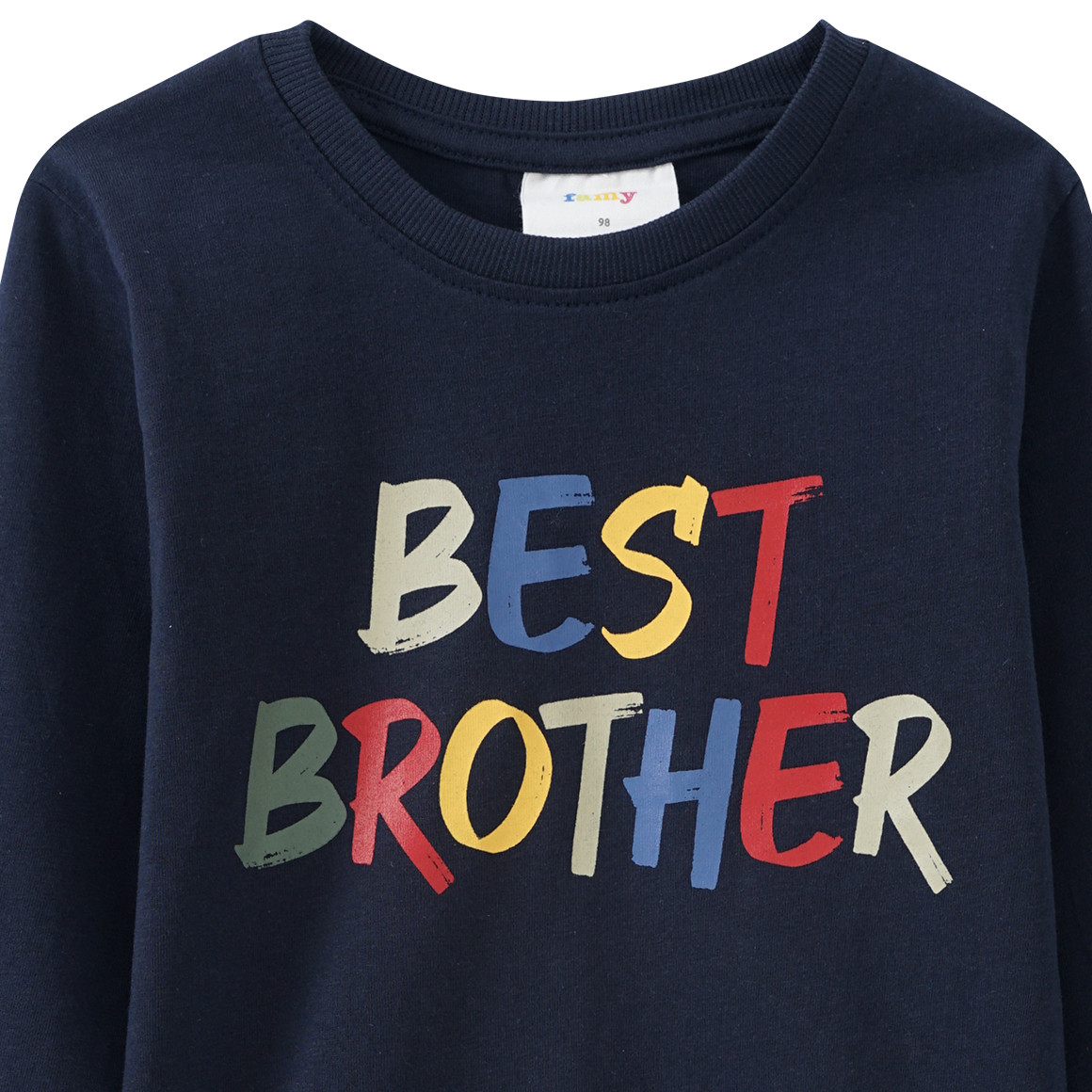 Jungen Langarmshirt mit Message-Print