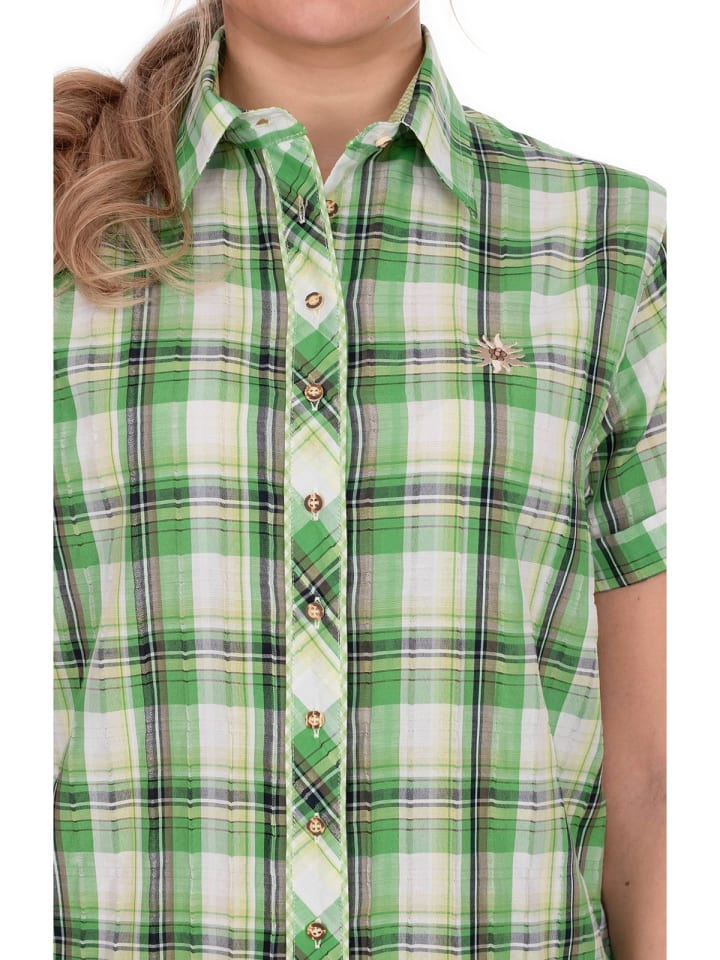 OS-Trachten Bluse 451007-3199 in giftgrün günstig kaufen