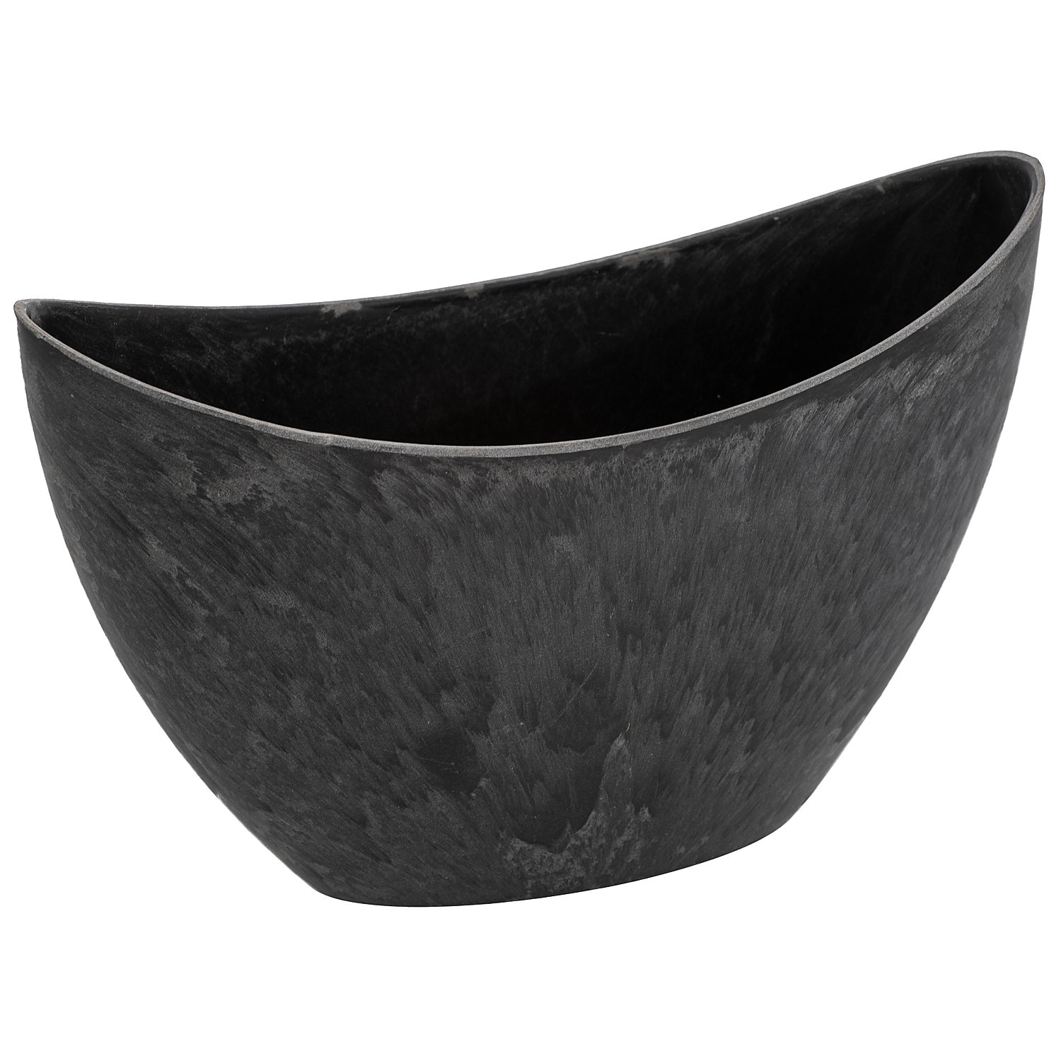 Kunststoff-Topf, anthrazit, 24 x 10 x 14 cm