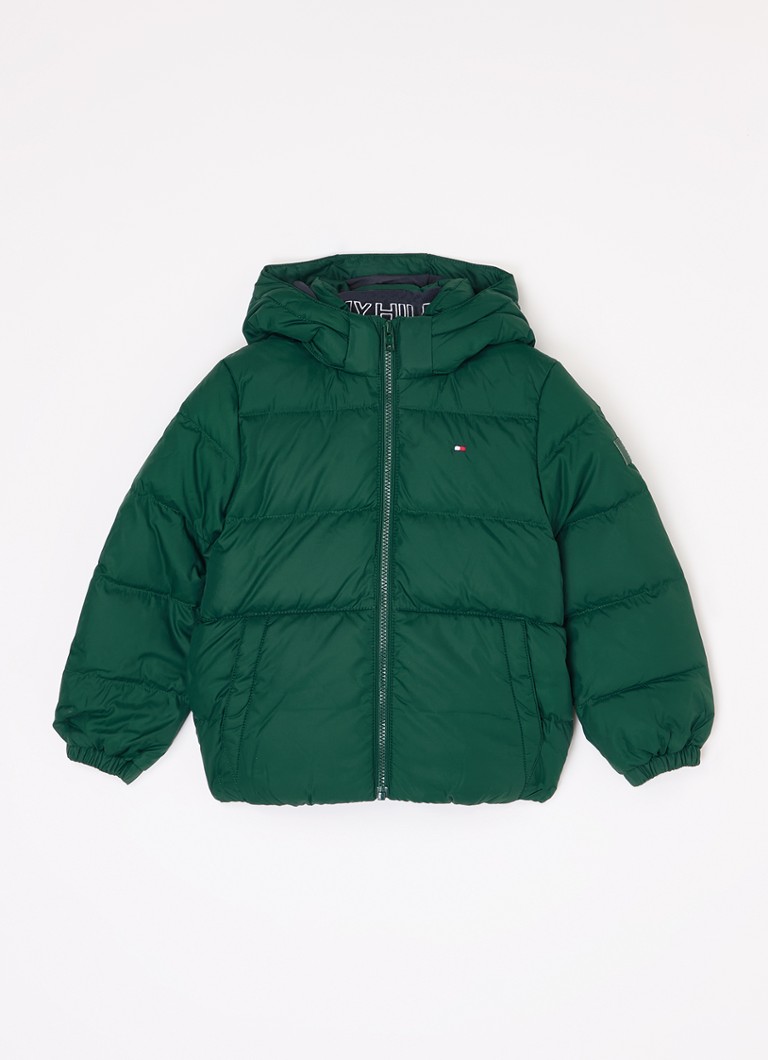 Péřová bunda Tommy Hilfiger s péřovou výplní a odnímatelnou kapucí