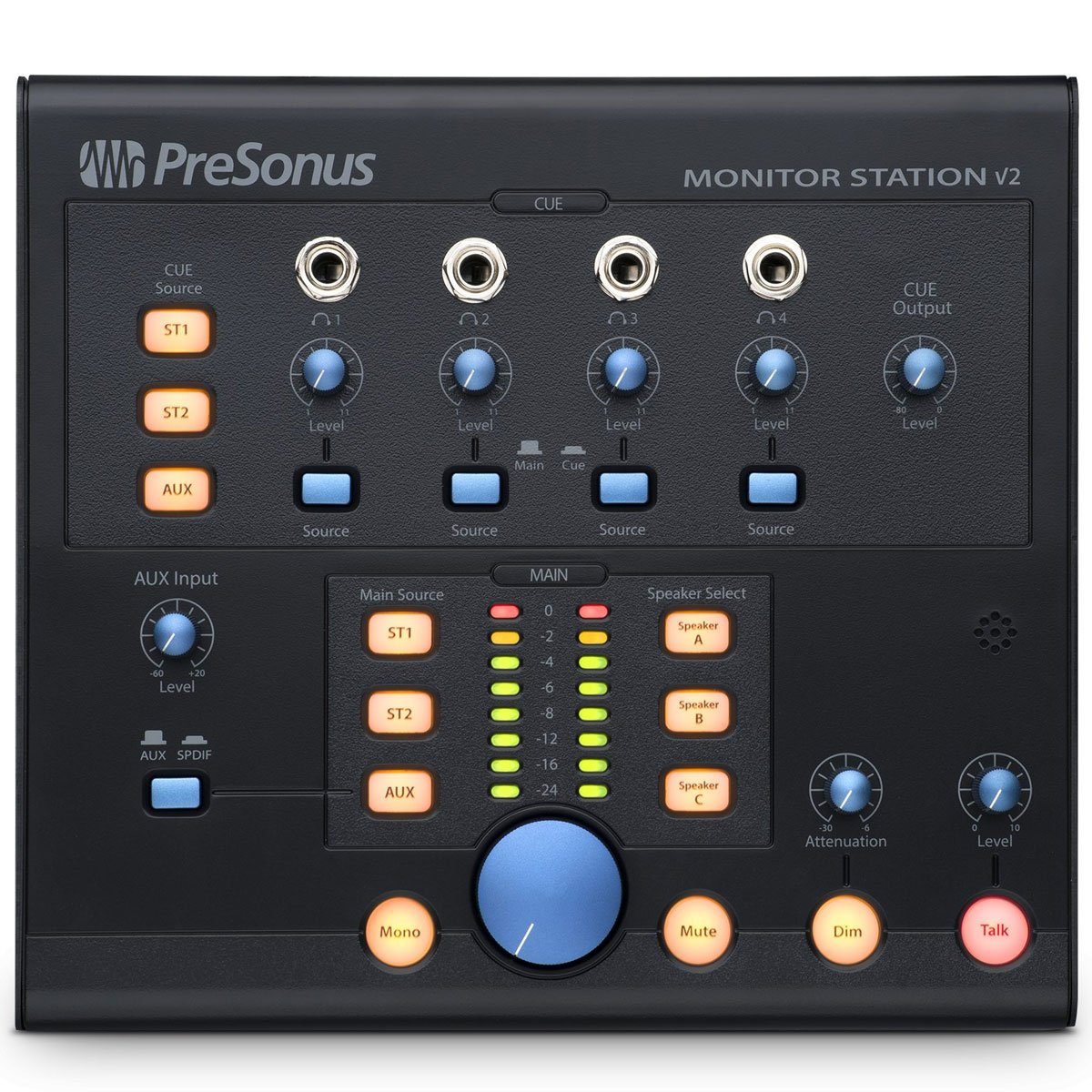 Presonus Mischpult Presonus Monitor Station V2 + 2x Klinkenkabel
