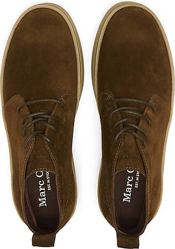 Marc O'Polo Schnürstiefel aus softem Velours-Rindleder