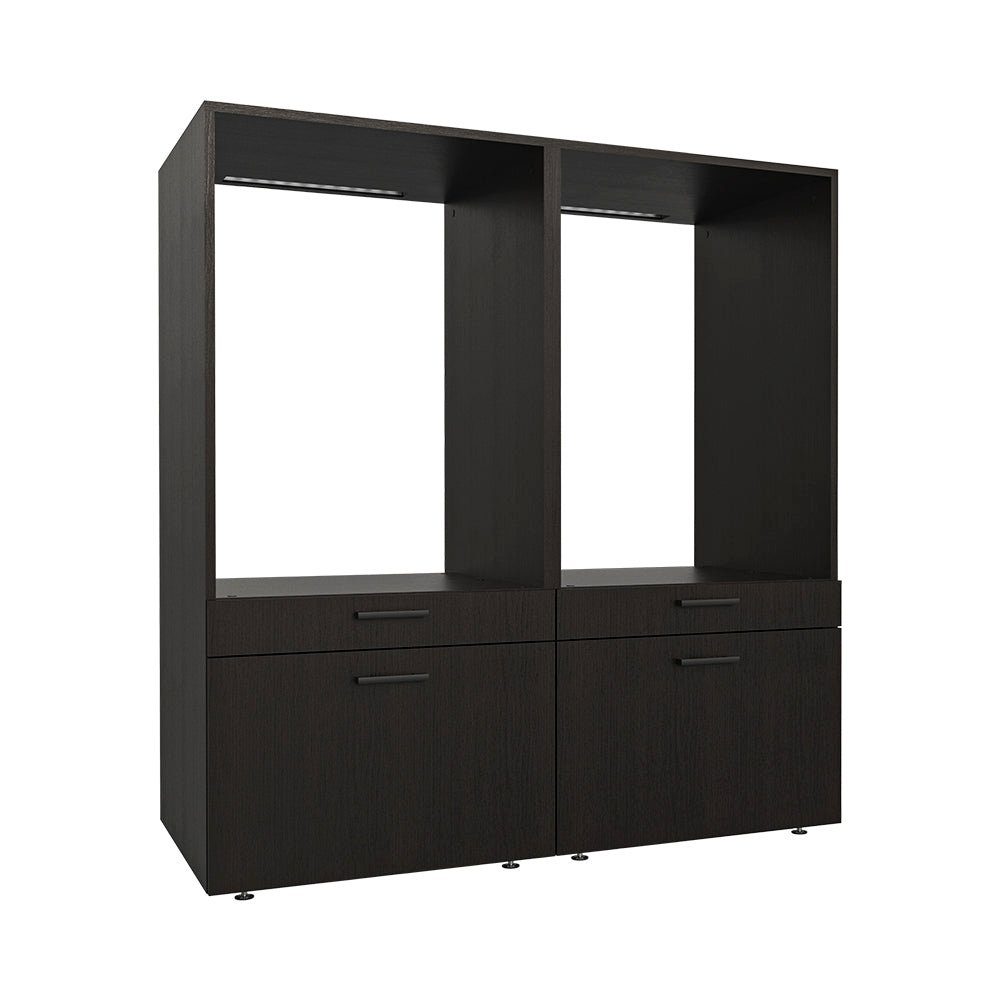 Roomart Waschmaschinenumbauschrank (Waschmaschinenschrank mit Schublade Überbauschrank Doppelschrank)