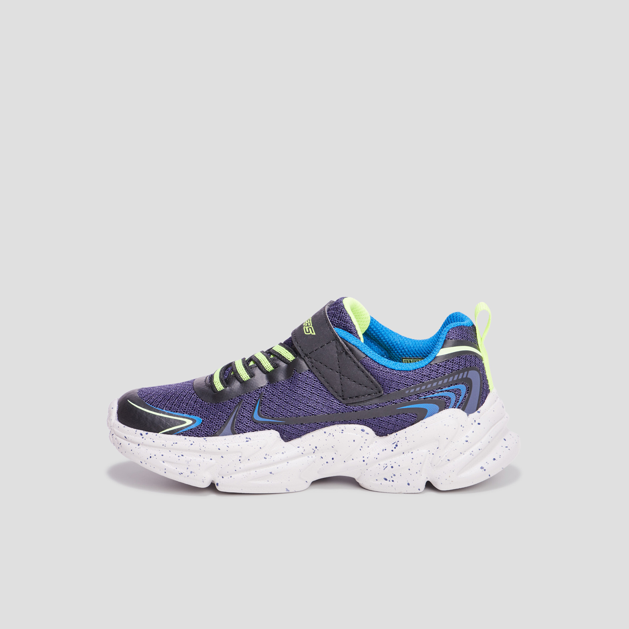Baskets running Skechers Wavertronic bleu garçon | La Halle