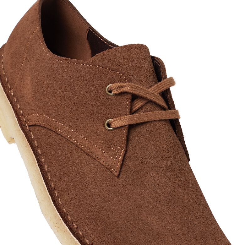 Clarks Desert Khan cola suede