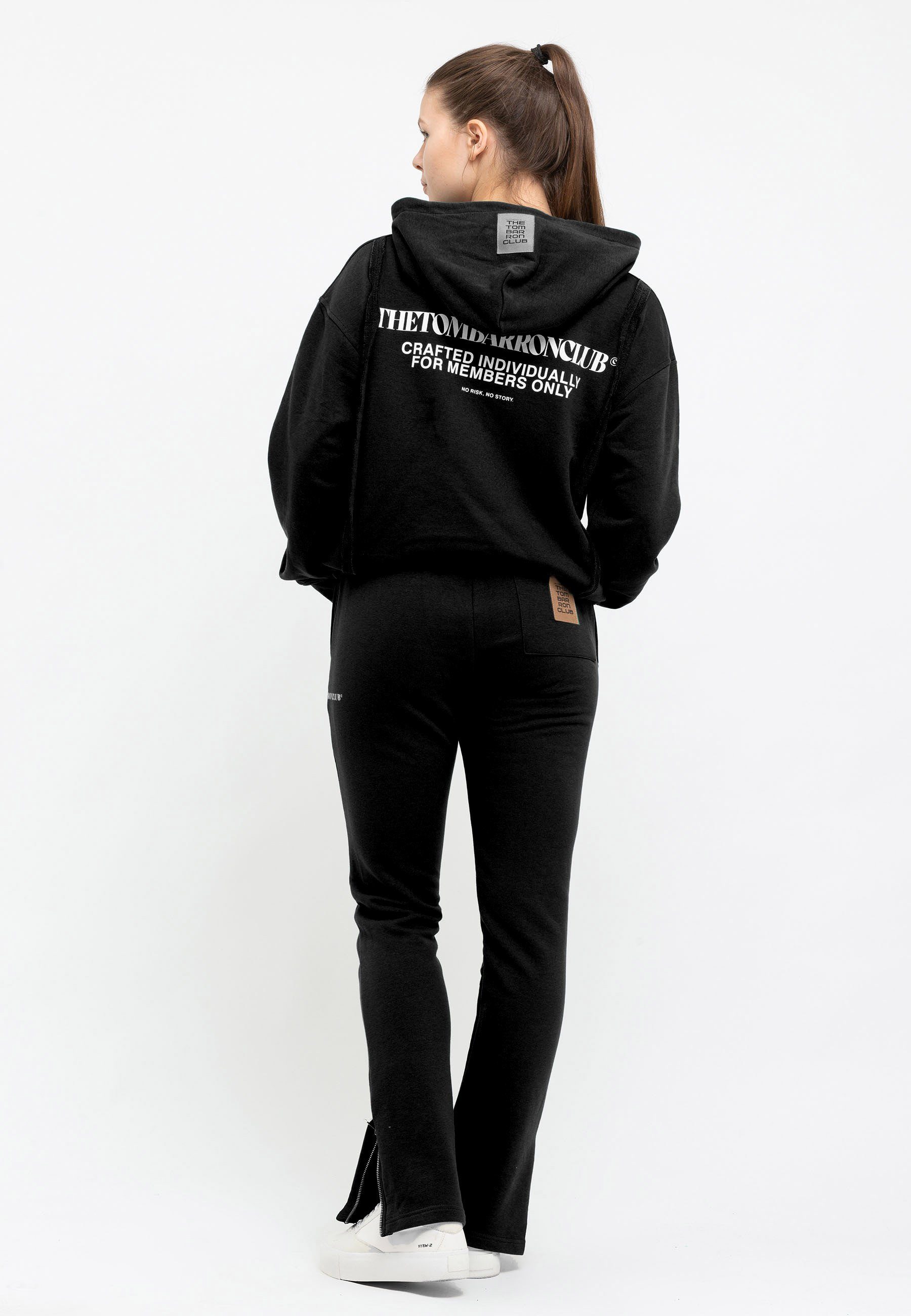 Tom Barron Freizeitanzug TOM BARRON WOMEN OVERSIZE HALF ZIPPER CASUAL SWEATSHIRT AND PANT SET, mit sportivem Design